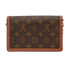 Dauphine Chain Wallet, &pound;1,400, Handbags, Brown, Canvas, Back view
